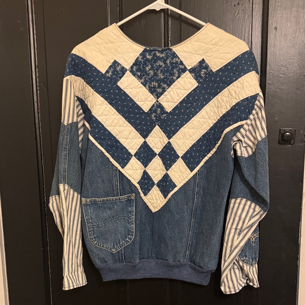 Vintage Patchwork Denim Jacket - image 1